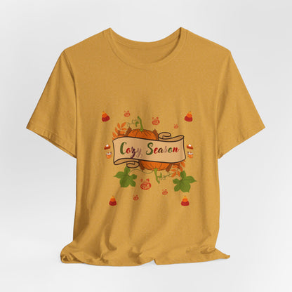 Cozy Season Pumpkin  Unisex  T-Shirt – Autumn feel and Pumpkin Design