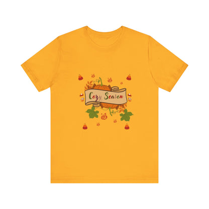 Cozy Season Pumpkin  Unisex  T-Shirt – Autumn feel and Pumpkin Design