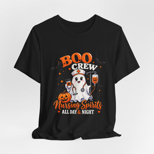 Boo Crew Nursing Spirits T-Shirt — Halloween Nurse Tee
