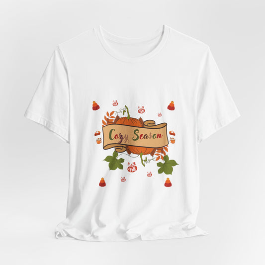 Cozy Season Pumpkin  Unisex  T-Shirt – Autumn feel and Pumpkin Design