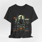 Dancing Skeleton Halloween Shirt, Vintage Spooky Graphic Tee, Graveyard Halloween T-Shirt, Retro Skeleton Party Tee