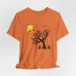 Witch Halloween Shirt, Spooky Tree and Moon Graphic Tee, Witchy Halloween T-Shirt, Dark Fall Spooky Season Tee
