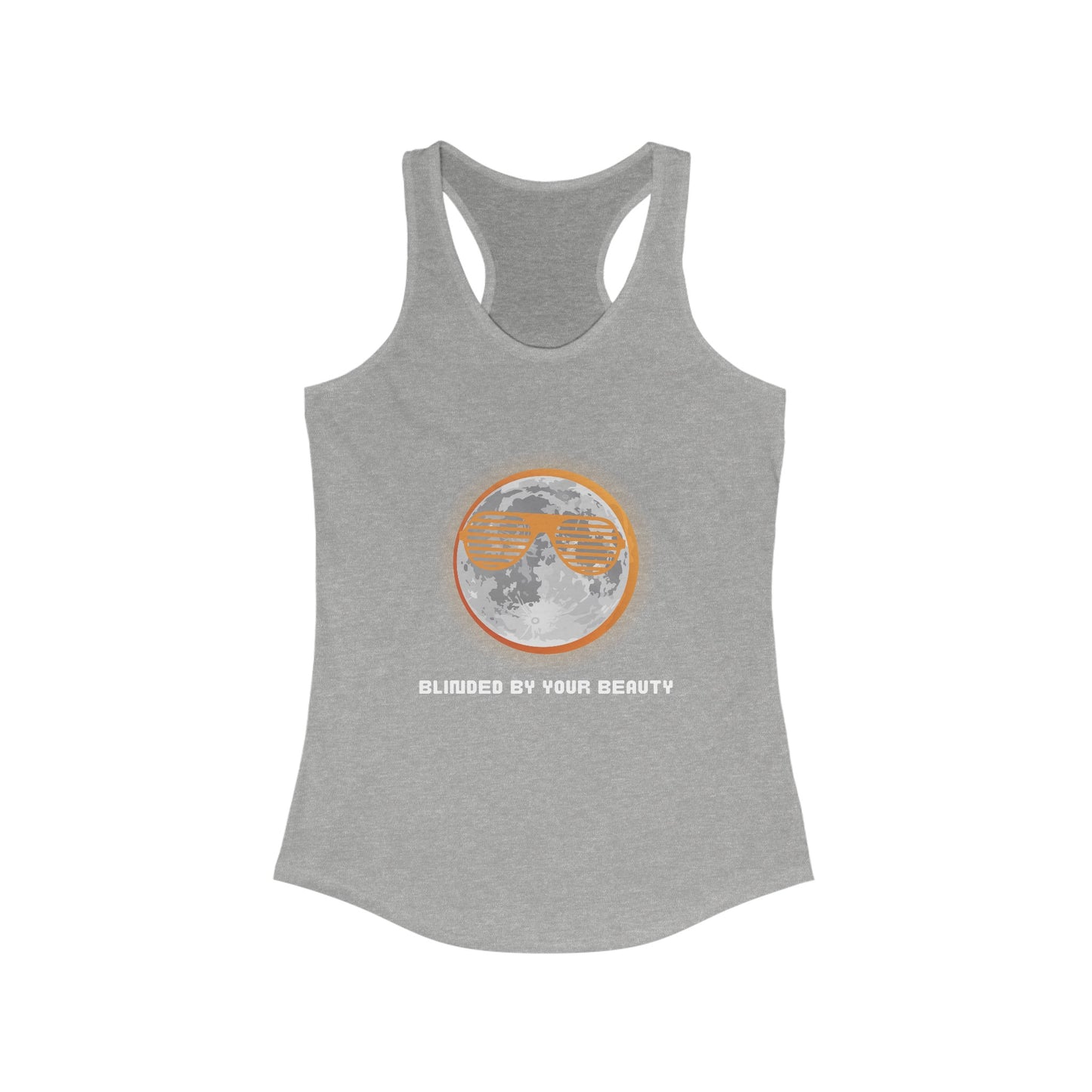 Blinded -  Women's Ideal Racerback Tank - White Lettering