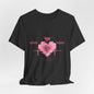 Heart Love - Unisex Jersey Short Sleeve Tee