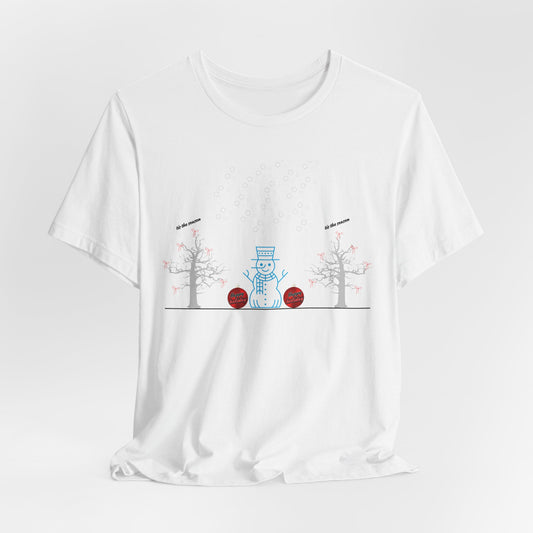 The Crispness of Cool Snow Season  Unisex Jersey Short Sleeve Tee