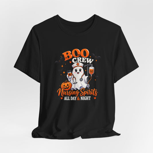 Boo Crew Nursing Spirits T-Shirt — Halloween Nurse Tee