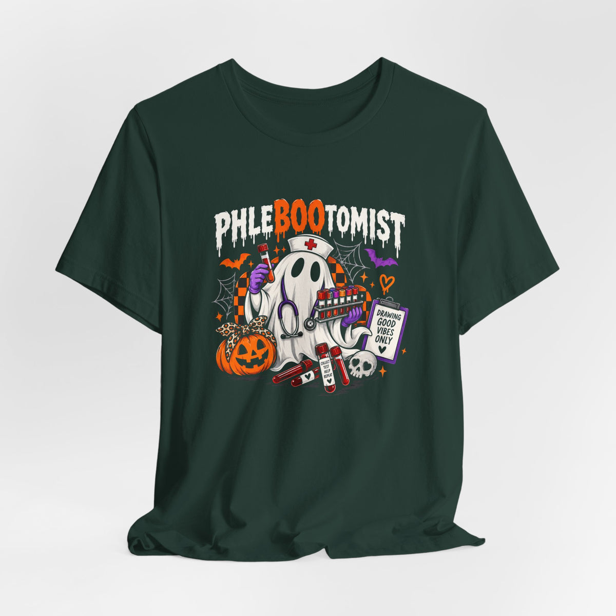 Tee - Phlebotomist Halloween Shirt | PhleBOOtomist Ghost Tee