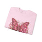 Sweatshirt - The Fight Is On Breast Cancer Butterfly