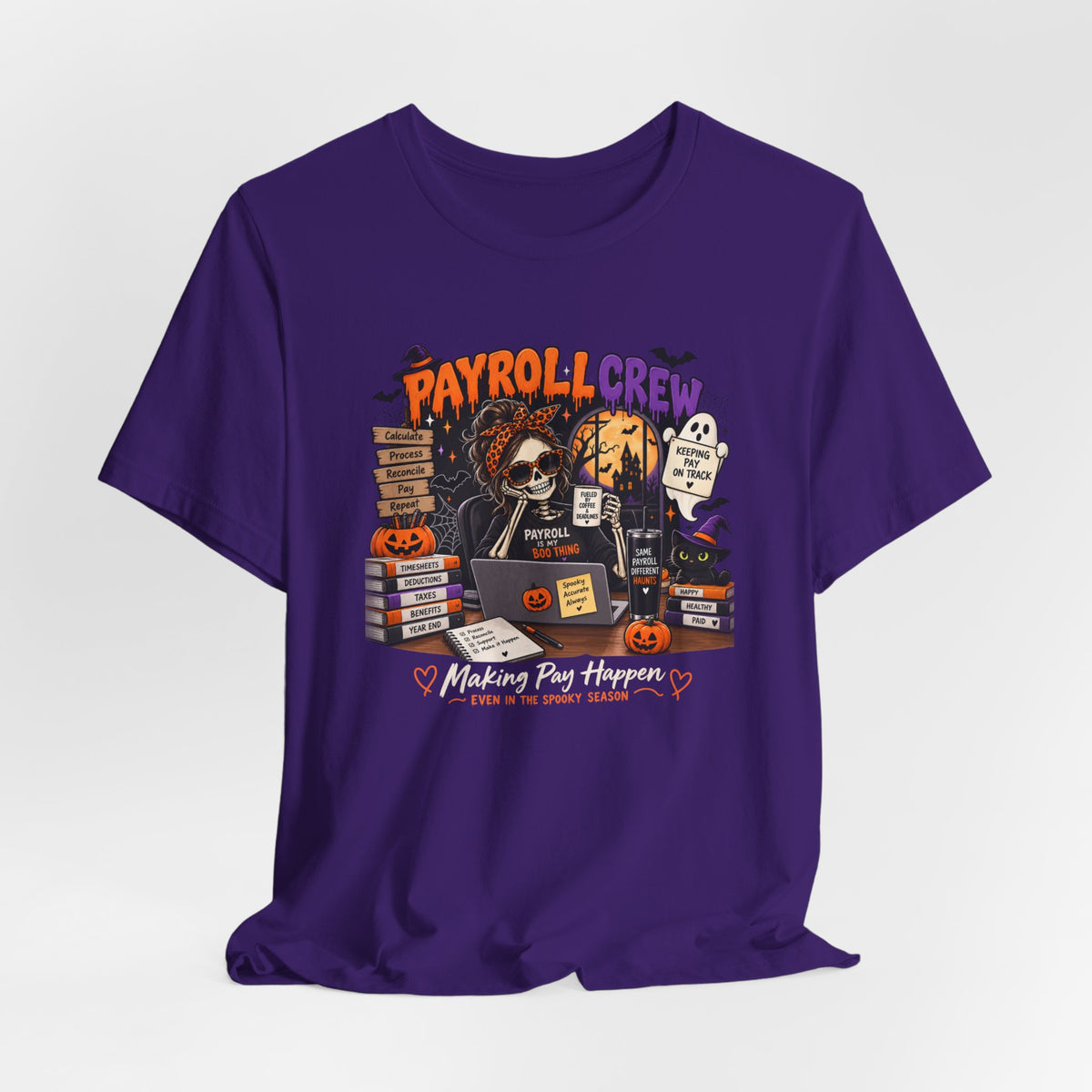 Tee - Payroll Crew Halloween Shirt – Payroll Is My Boo Thing Spooky Payroll Tee