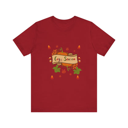 Cozy Season Pumpkin  Unisex  T-Shirt – Autumn feel and Pumpkin Design
