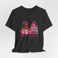 Tee - Fueled by Hope Breast Cancer Awareness Shirt | Pink Ribbon Tee - Brown Woman