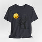 Halloween Spirit Unisex Tee - Cute Fall Graphic Tee, Autumn Clothing, Witch Shirt, Halloween Costume Top, Tree and Moon Shirt