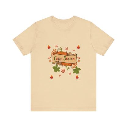 Cozy Season Pumpkin  Unisex  T-Shirt – Autumn feel and Pumpkin Design