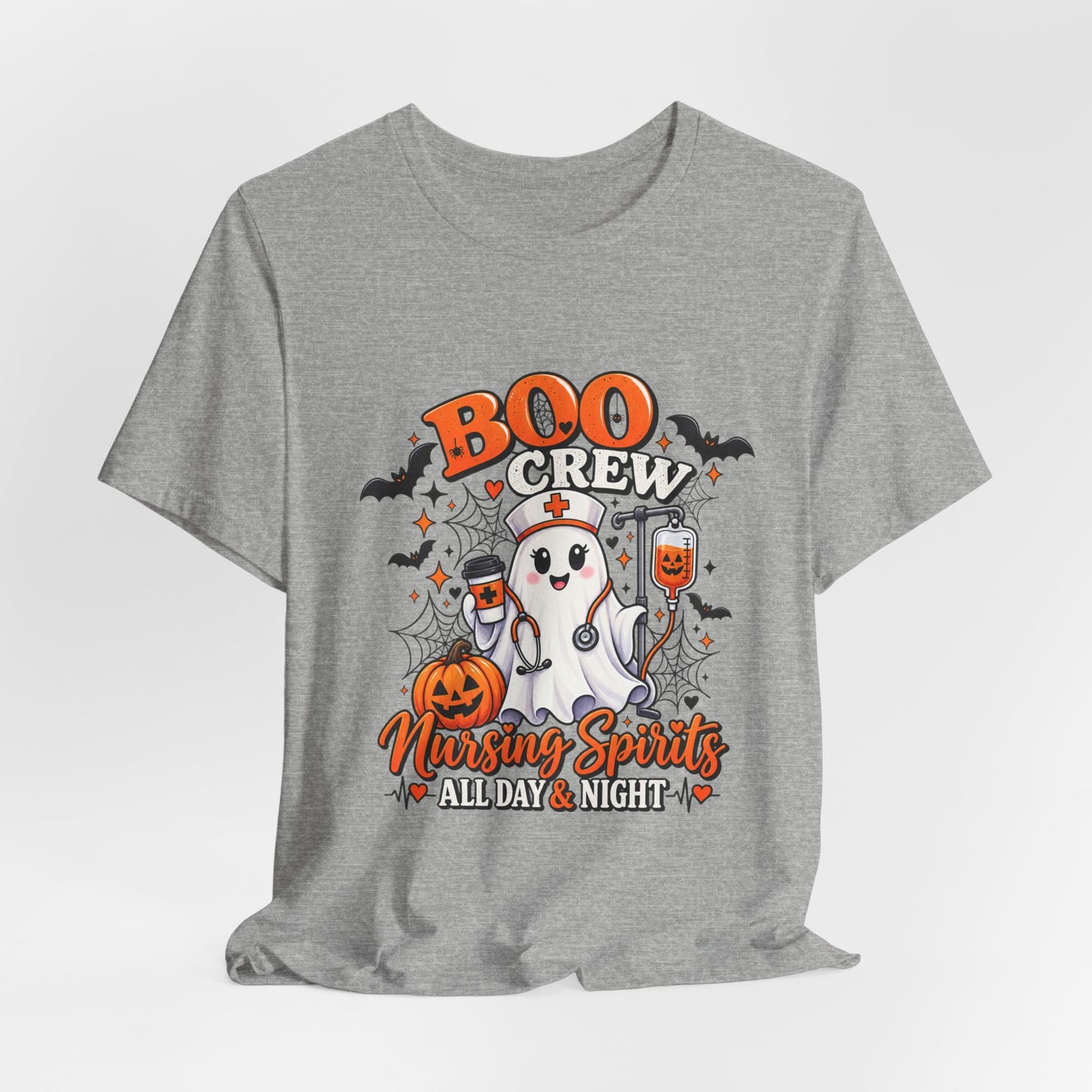 Boo Crew Nursing Spirits T-Shirt — Halloween Nurse Tee