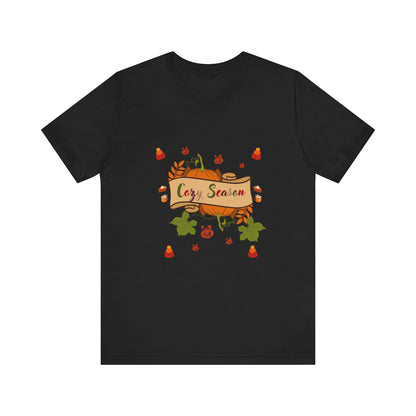Cozy Season Pumpkin  Unisex  T-Shirt – Autumn feel and Pumpkin Design