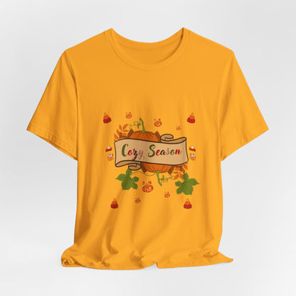 Cozy Season Pumpkin  Unisex  T-Shirt – Autumn feel and Pumpkin Design