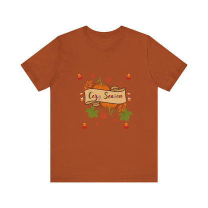 Cozy Season Pumpkin  Unisex  T-Shirt – Autumn feel and Pumpkin Design