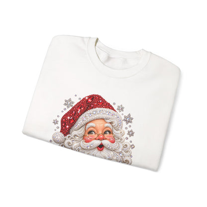 Vintage Santa Face Christmas Sweatshirt