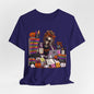 Teacher Halloween Shirt – Fueled by Coffee & Chaos Skeleton Teacher Tee