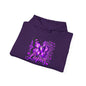 Purple Lupus Awareness Hoodie — Butterfly Ribbon Support Sweatshirt