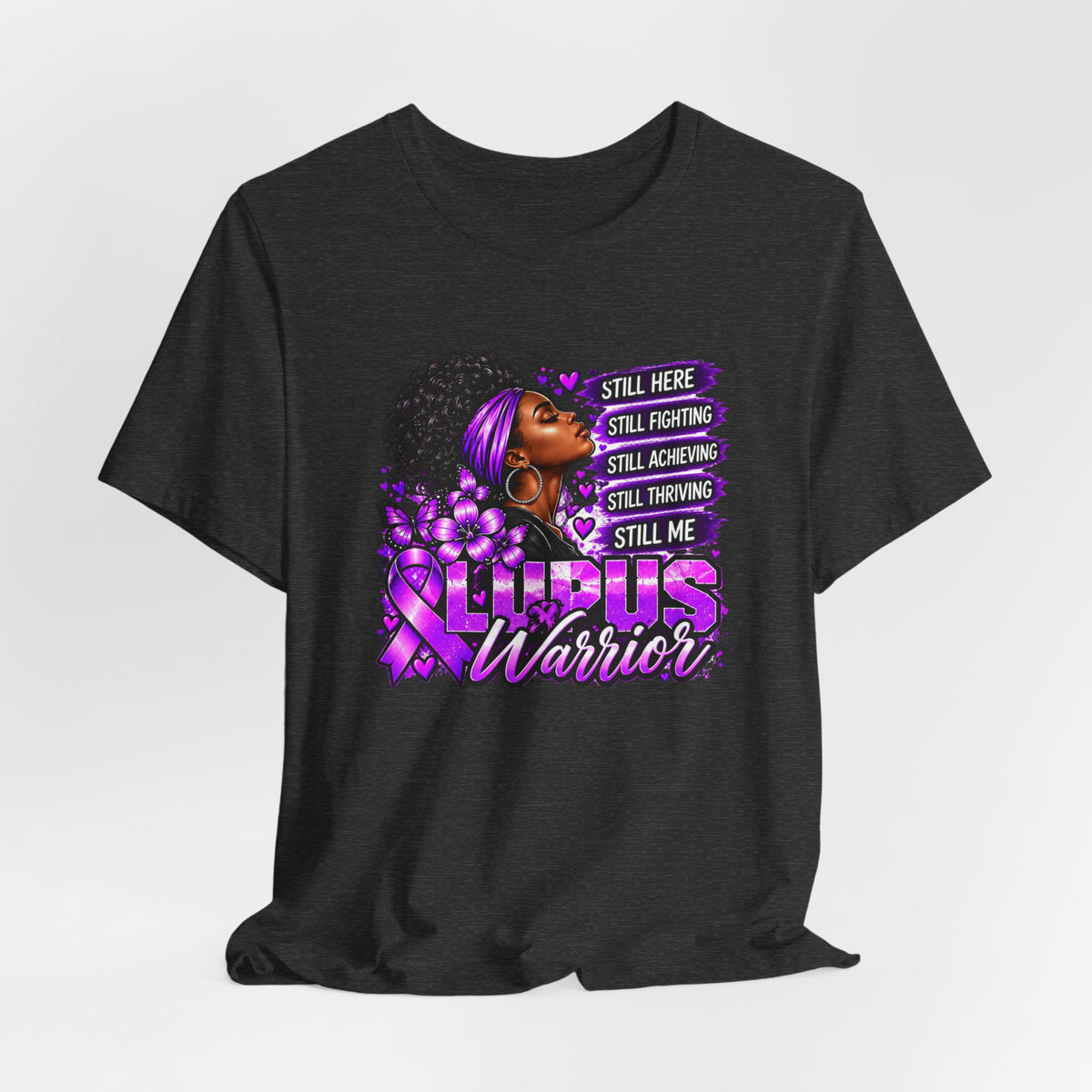 Lupus Warrior Shirt | Still Fighting Purple Ribbon Lupus Awareness Tee