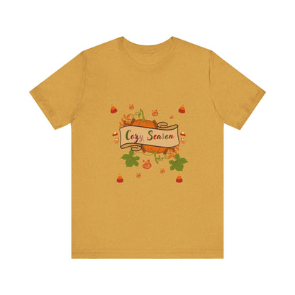 Cozy Season Pumpkin  Unisex  T-Shirt – Autumn feel and Pumpkin Design