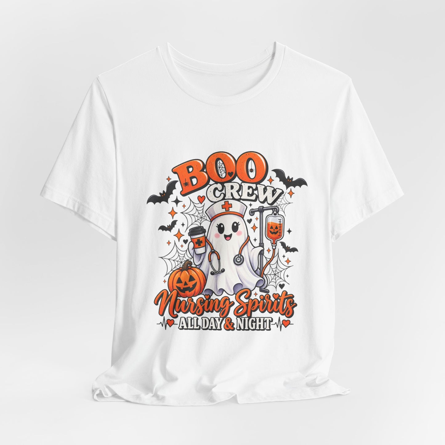 Boo Crew Nursing Spirits T-Shirt — Halloween Nurse Tee