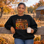 Sweatshirt - Hello Fall Leopard Print Pumpkin Sweatshirt | Plaid Autumn Graphic Crewneck