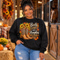 Sweatshirt - Boots Leaves & Pumpkins Please Sweatshirt | Leopard Print Western Fall Crewneck