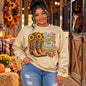 Sweatshirt - Boots Leaves & Pumpkins Please Sweatshirt | Leopard Print Western Fall Crewneck