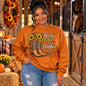 Sweatshirt - Boots Leaves & Pumpkins Please Sweatshirt | Leopard Print Western Fall Crewneck