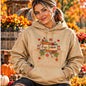 Hoodie - Cozy Season Pumpkin Hoodie | Cute Fall Graphic Pullover Hoodie