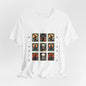 Vintage Halloween Stamp Shirt, Retro Spooky Postage Graphic Tee, Skeleton Raven Pumpkin Halloween T-Shirt