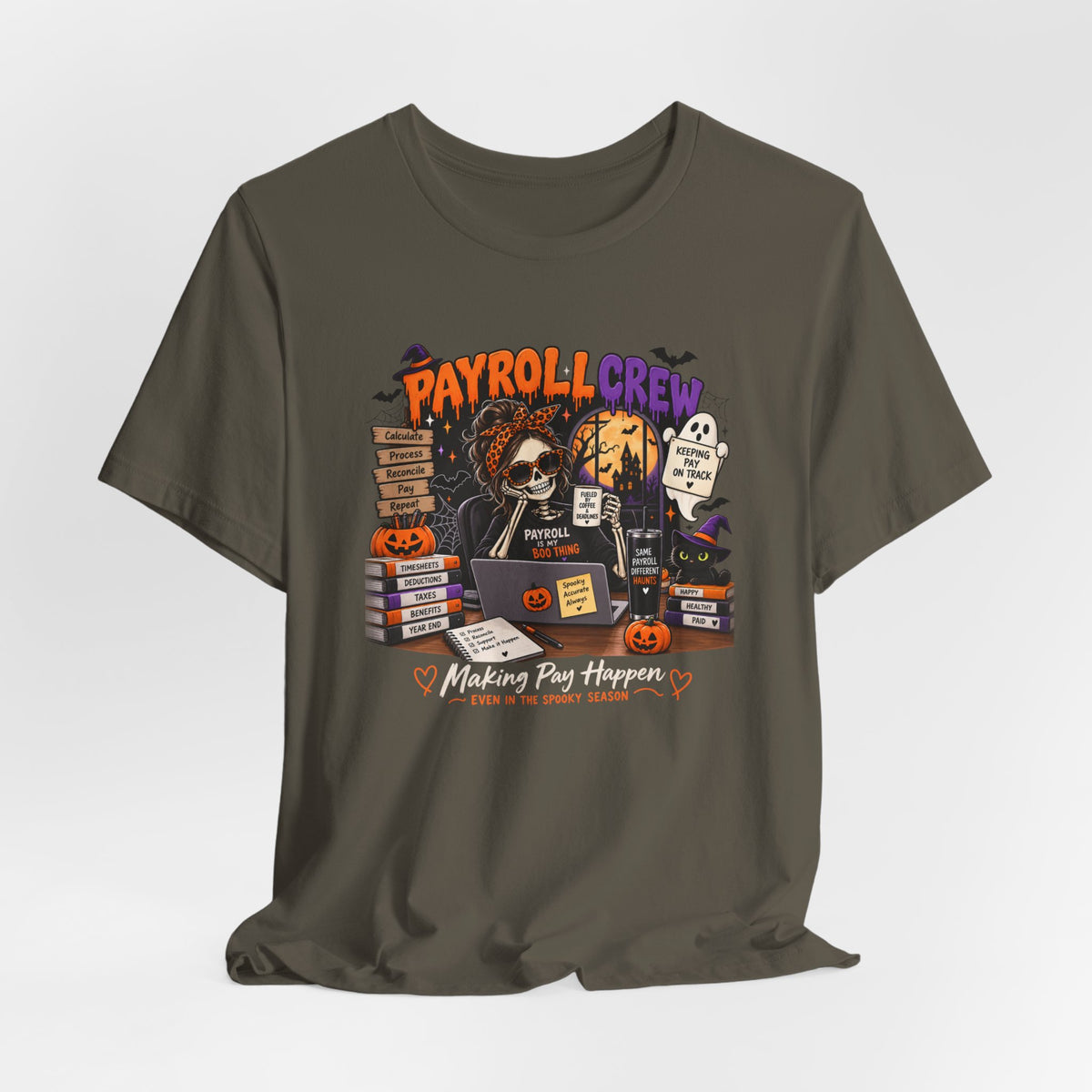 Tee - Payroll Crew Halloween Shirt – Payroll Is My Boo Thing Spooky Payroll Tee