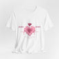 Heart Love - Unisex Jersey Short Sleeve Tee
