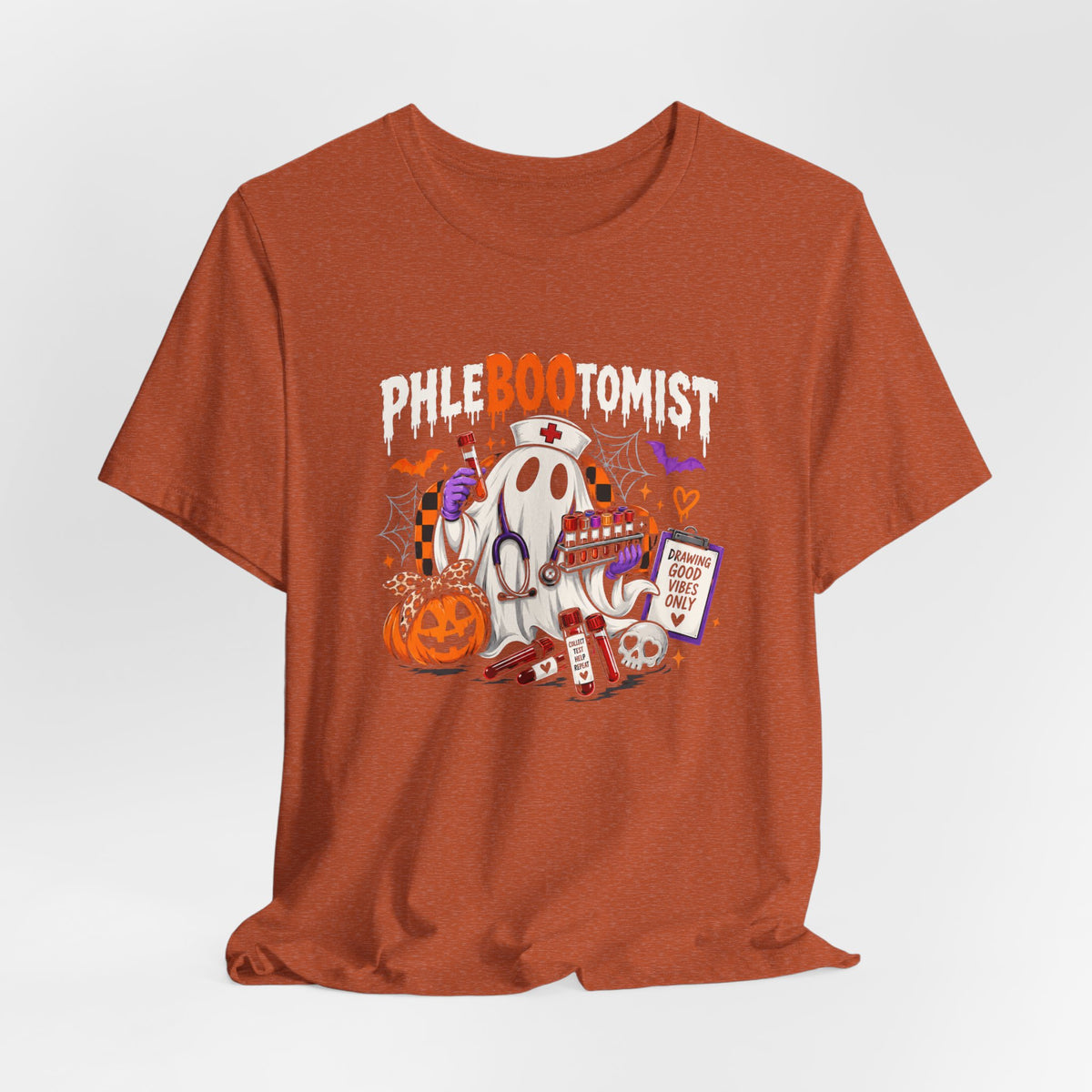 Tee - Phlebotomist Halloween Shirt | PhleBOOtomist Ghost Tee