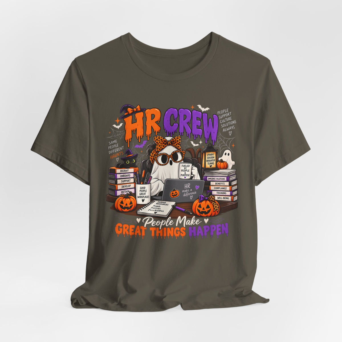 HR Crew Halloween Shirt – People Make Great Things Happen Human Resources Tee