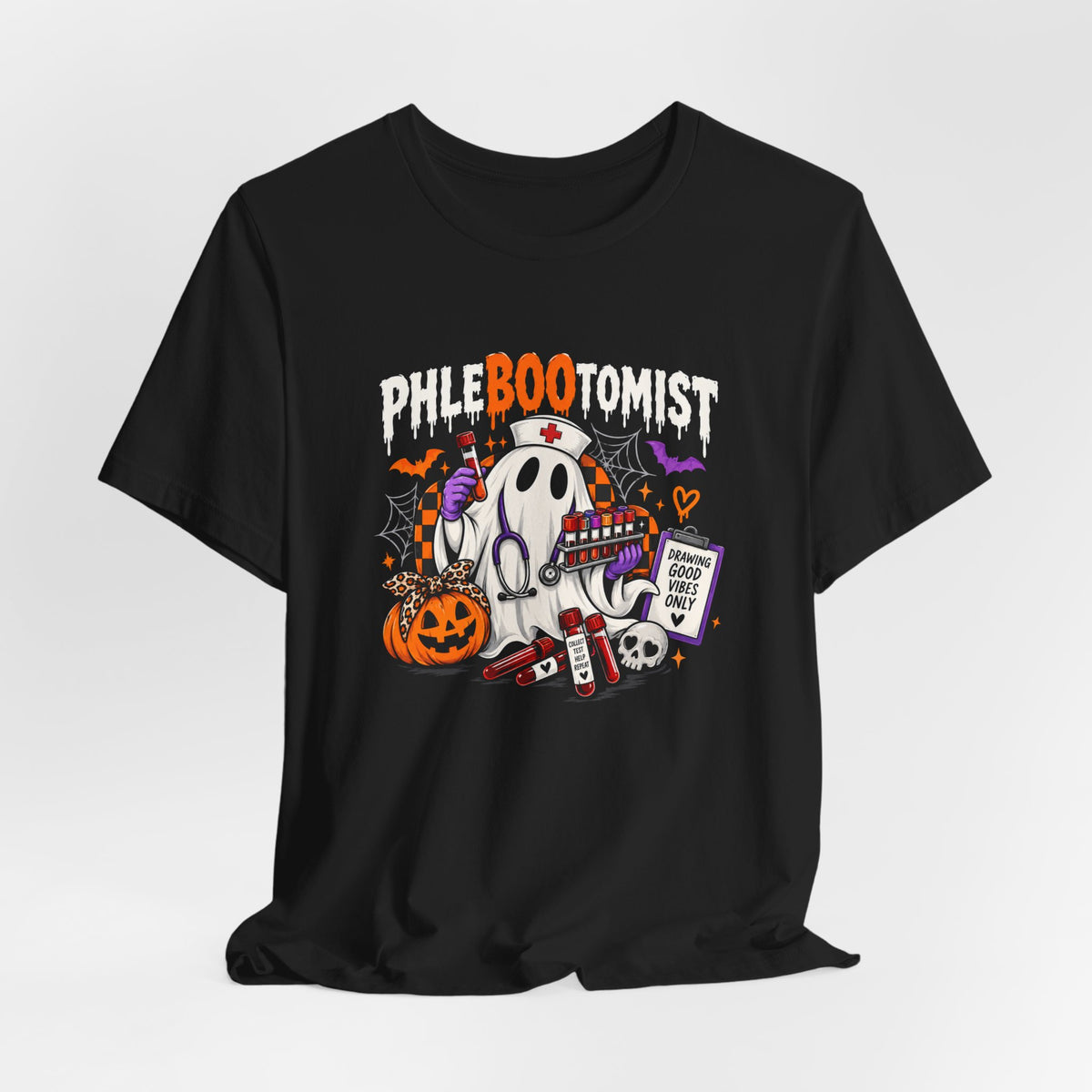 Tee - Phlebotomist Halloween Shirt | PhleBOOtomist Ghost Tee