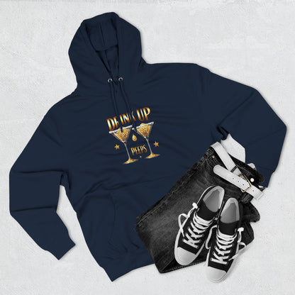 Drink Up Peeps Hoodie — New Years Gold Champagne Sweatshirt