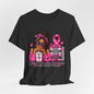 Fueled by Hope Breast Cancer Awareness Shirt | Pink Ribbon Tee - Brown Woman