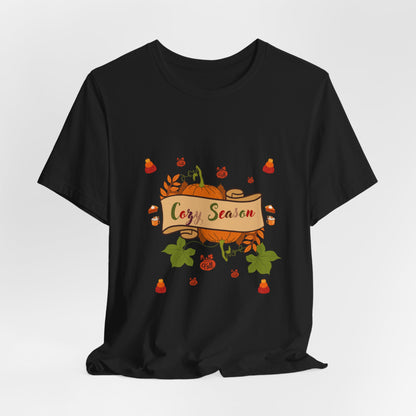 Cozy Season Pumpkin  Unisex  T-Shirt – Autumn feel and Pumpkin Design