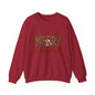 Merry Christmas Leopard Print Sweatshirt | Red Script Holiday Sweater | Trendy Christmas Crewneck | Animal Print Christmas Sweatshirt