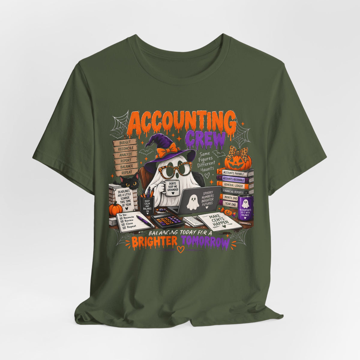 Accounting Crew Halloween Shirt – Same Figures Different Haunts Spooky Accountant Tee