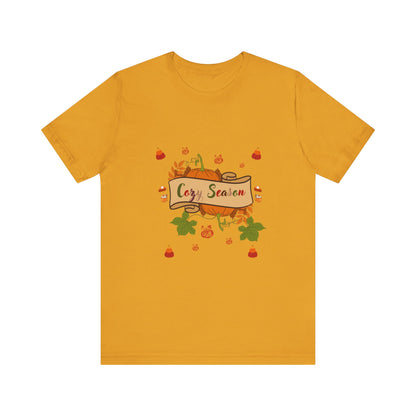 Cozy Season Pumpkin  Unisex  T-Shirt – Autumn feel and Pumpkin Design