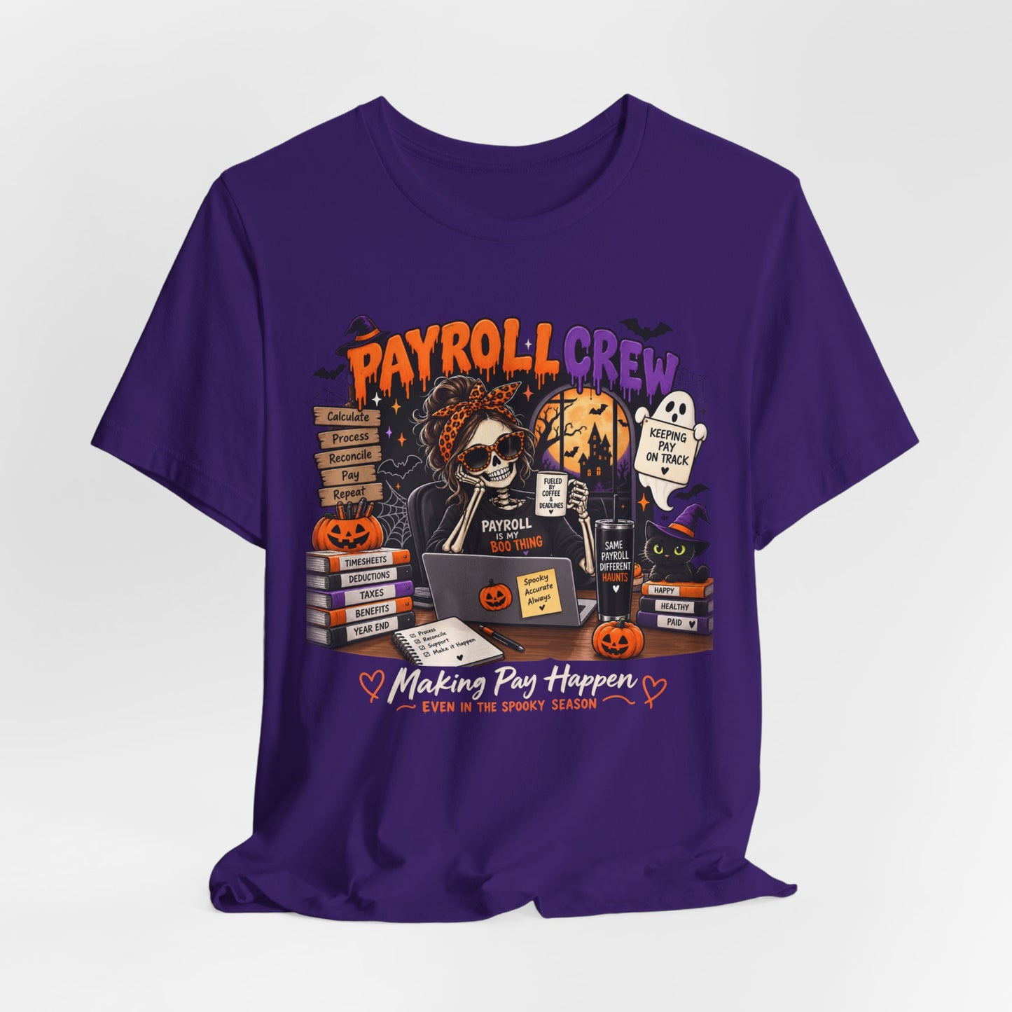 Payroll Crew Halloween Shirt – Payroll Is My Boo Thing Spooky Payroll Tee