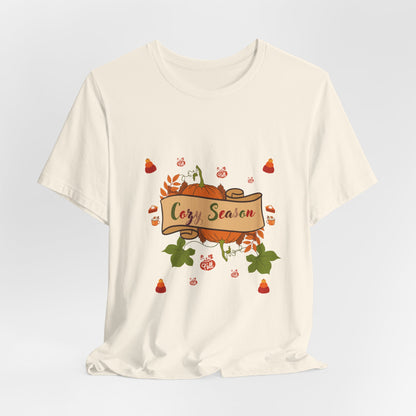 Cozy Season Pumpkin  Unisex  T-Shirt – Autumn feel and Pumpkin Design