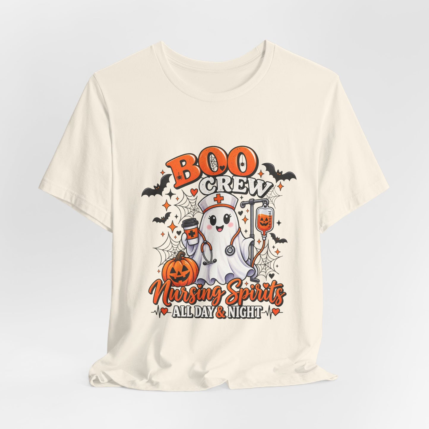 Boo Crew Nursing Spirits T-Shirt — Halloween Nurse Tee
