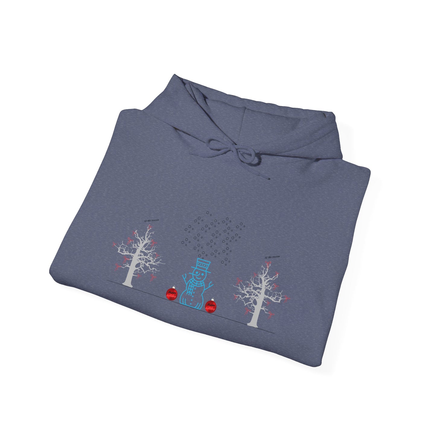 Crispness of Cool Snow Season Unisex Heavy Blend™ Hooded Sweatshirt