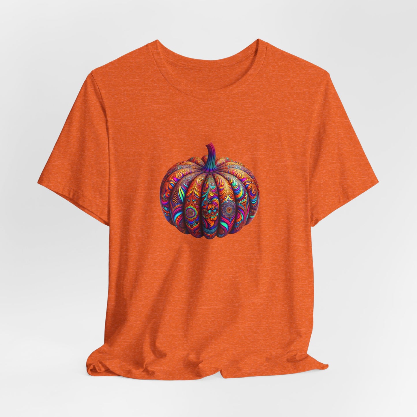 Vibrant Pumpkin Design Tee - Perfect for Fall, Halloween, Thanksgiving, Unisex T-Shirt, Autumn Wear, Seasonal Gift, Casual Outfit