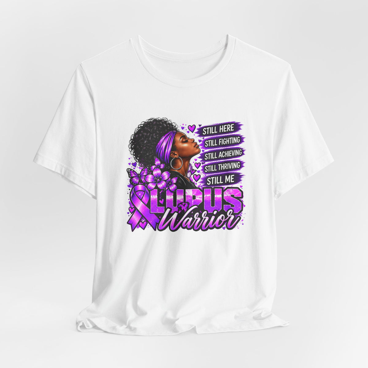 Lupus Warrior Shirt | Still Fighting Purple Ribbon Lupus Awareness Tee